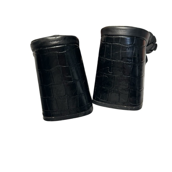 Jenn Ardor Womens Black Braided Chunky Heeled Sandals Sz 8 - Picture 8 of 11